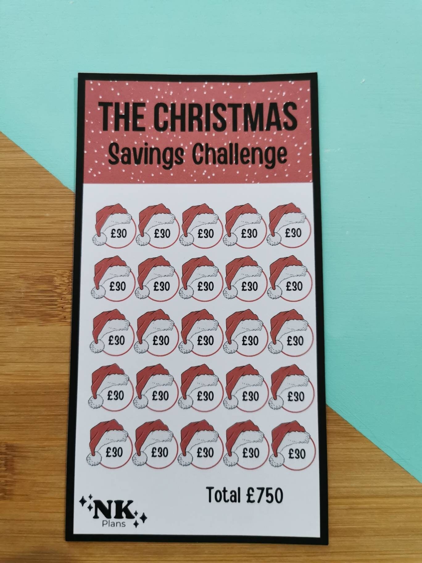 Christmas savings. Christmas savings challenge. savings tracker, budgeting. A6 savings challenge.