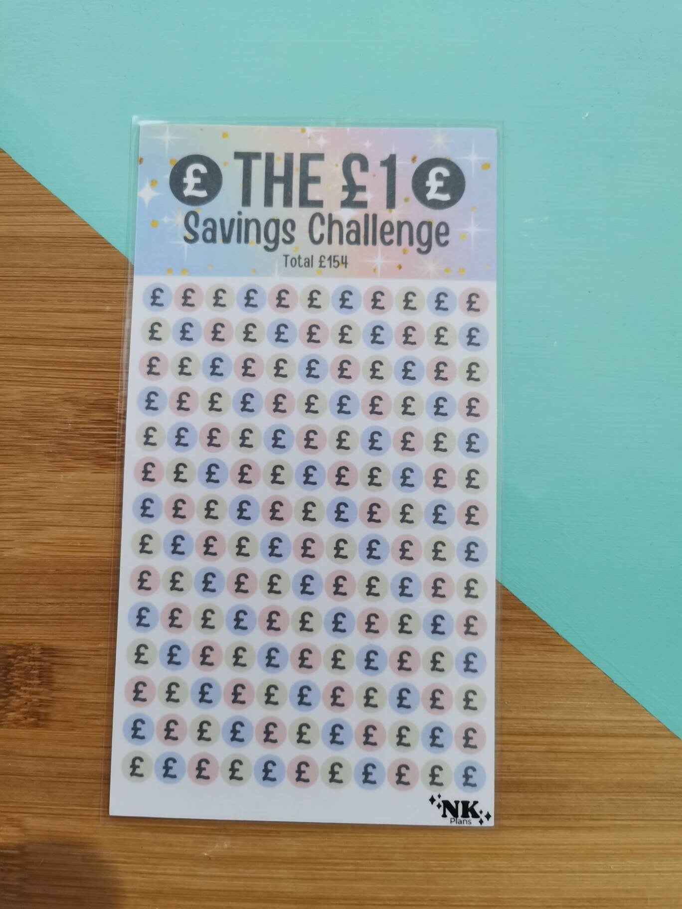 One pound savings. savings challenge. savings tracker, budgeting. A6 savings challenge.