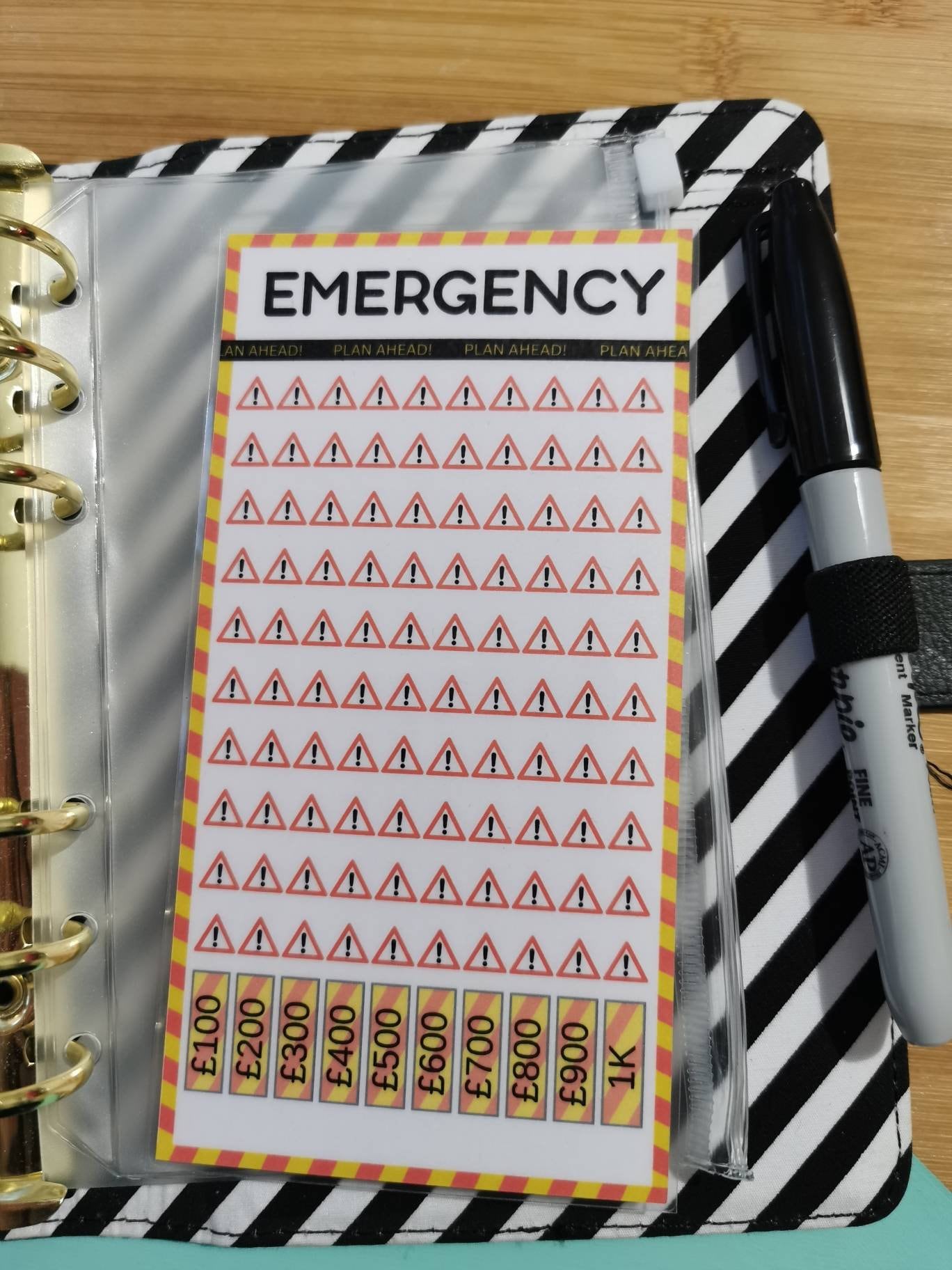 Emergency fund savings. Emergency fund savings challenge. savings tracker, budgeting. A6 savings challenge.